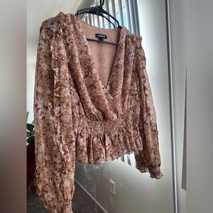 Express floral blouse